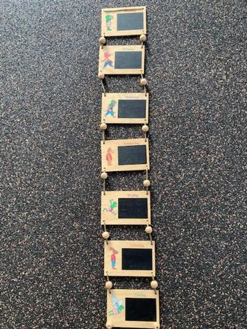 houten weekkalender/memo bordjes/ krijtbordjes beschikbaar voor biedingen