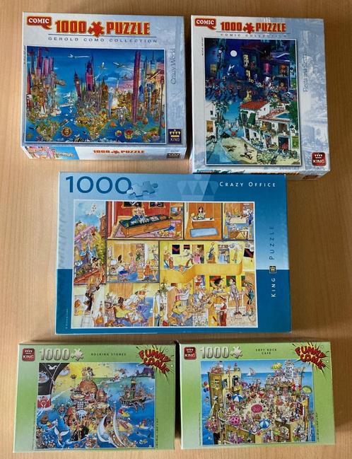 Puzzels van 1000 stukjes van de Comic serie, Hobby en Vrije tijd, Denksport en Puzzels, Gebruikt, Legpuzzel, 500 t/m 1500 stukjes