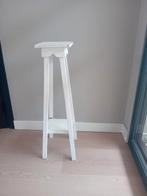 Plantentafel  / zuil wit hout 76 hoog, Ophalen, Gebruikt