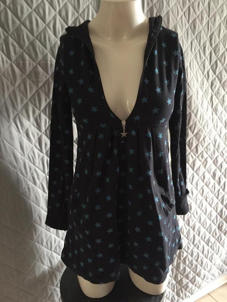 Fishbone trui XS, donkerblauw met sterren (1B17), Kleding | Dames, Truien en Vesten, Gedragen, Maat 34 (XS) of kleiner, Blauw