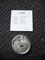 Te Koop Zilveren 20 euro munt Willem Barentsz, Zilver, Euro's, Ophalen of Verzenden, Koningin Beatrix