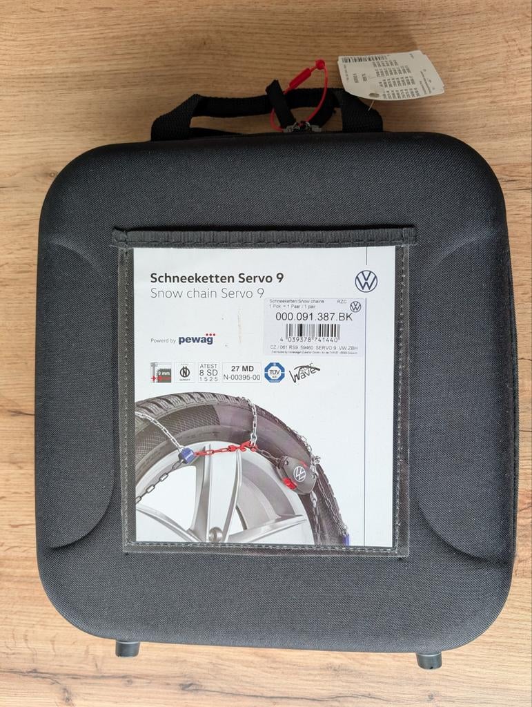 VW (o.a. ID3) originele sneeuwkettingen Pewag Servo 9 RS9 76, Auto diversen, Sneeuwkettingen, Ophalen, Nieuw