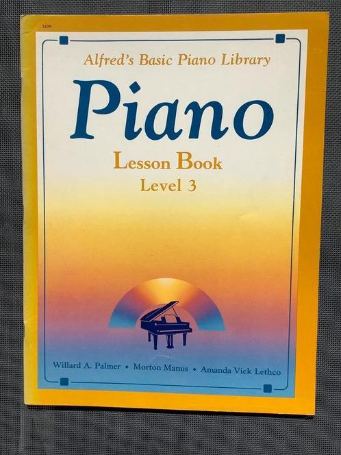 Alfred’s Basic Piano Library - Level 3 Lesson + Recital Book, Muziek en Instrumenten, Bladmuziek, Les of Cursus, Piano, Ophalen