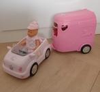 Baby born + auto en trailer en pony, Ophalen of Verzenden, Zo goed als nieuw