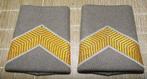 Set rangen epauletten korporaal (Winterjas), Ophalen of Verzenden, Landmacht, Nederland, Embleem of Badge
