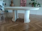 Ronde verlengbare design eettafel | Läsko 1960s Duitsland, Ophalen, 100 tot 150 cm, Zo goed als nieuw, Vijf personen of meer