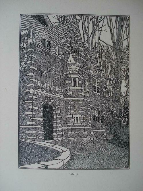 05 / Edam Zuidportaal St.Nicolaas Kerk Gravure 1902, Antiek en Kunst, Kunst | Etsen en Gravures, Ophalen of Verzenden