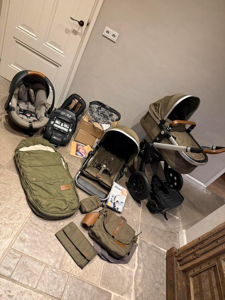 Joolz Day Discovery  limited edition green, modulair besafe, Kinderen en Baby's, Kinderwagens en Combinaties, Overige merken, Verstelbare duwstang