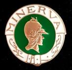 Minerva speld- groen-wit emaiile, Verzamelen, Verzenden, Nieuw, Transport, Speldje of Pin