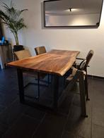 Acacia houten eettafel - 4 persoons - vierkante poten, Huis en Inrichting, Tafels | Eettafels, Ophalen, Overige materialen, 50 tot 100 cm