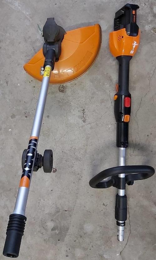 Worx WG184E.9 grastrimmer / graskantmaaier, Tuin en Terras, Grastrimmers, Gebruikt, Accu, 30 tot 50 cm, Ophalen