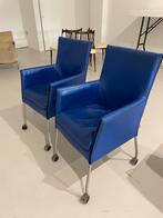 2 Vintage jaren 80 90  leder het kabinet leer zoals montis, Ophalen, Blauw, ., 2de hands