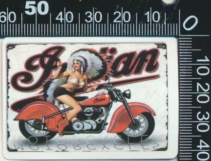 Sticker: Indian Motorcycles, Verzamelen, Stickers, Zo goed als nieuw, Auto of Motor, Ophalen of Verzenden