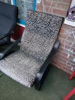 Lounge Stoel met Opvallend Design, Ophalen, Hout, Gebruikt, 75 tot 100 cm
