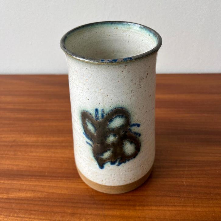 vintage Deens design vaas aardewerk gemerkt koefoed, Huis en Inrichting, Woonaccessoires | Vazen, Zo goed als nieuw, Overige kleuren