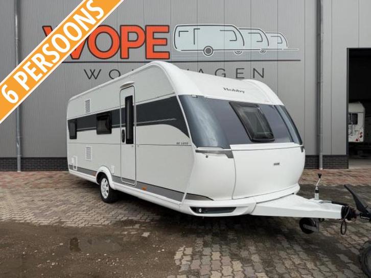 Hobby De Luxe 545 KMF MET VOORTENT, Caravans en Kamperen, Caravans, Bedrijf, tot en met 6, Overige, Hobby, Frans bed, Overige typen