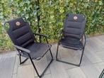 2 Obelink zwarte klapstoelen, Caravans en Kamperen, Ophalen of Verzenden, Zo goed als nieuw, Campingstoel