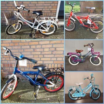 Dieverse kinderfietsen  beschikbaar voor biedingen