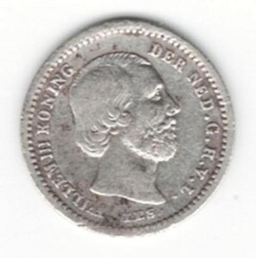 25-760 Nederland 5 cent 1850, Postzegels en Munten, Munten | Nederland, Losse munt, 5 cent, Koning Willem III, Zilver, Verzenden
