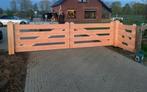 Dubbele poort douglas 4 meter hekwerk hek, Ophalen of Verzenden, Zo goed als nieuw, Hout, Tuinhek