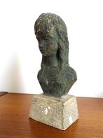 Beeldje gips meisje vintage jaren 1950-1960, Verzamelen, Ophalen of Verzenden, Gebruikt, Mens