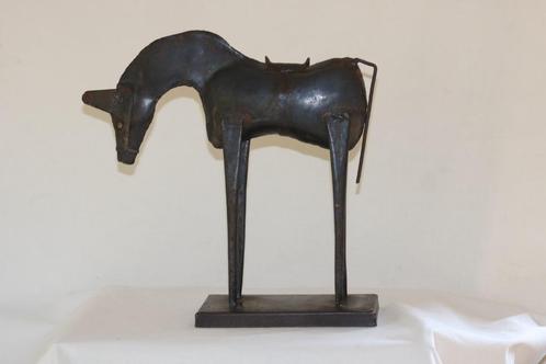 Metalen paard, stoere stijl, Antiek en Kunst, Curiosa en Brocante, Ophalen of Verzenden