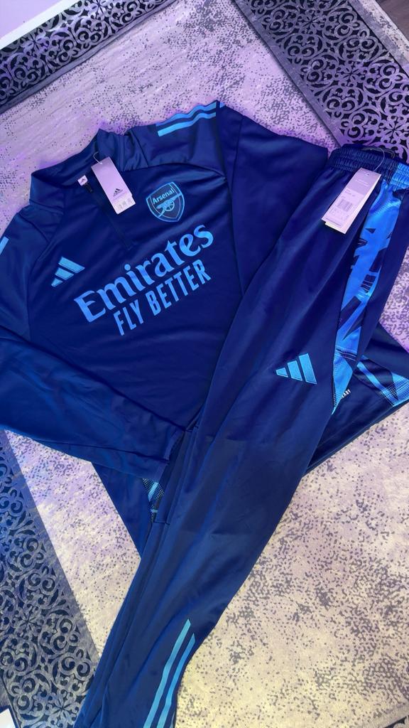 Arsenal zip up traininpak Maat L, Ophalen of Verzenden, Zo goed als nieuw, Voetbal