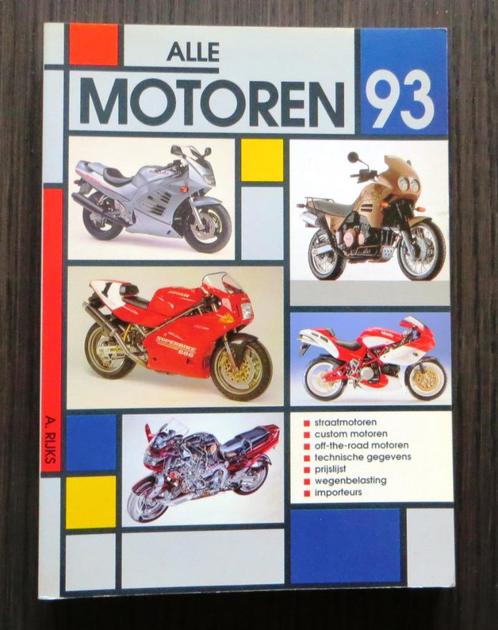 Grote Alk 888 - Alle motoren 1993 (A. Rijks), Boeken, Motoren, Gelezen, Algemeen, Verzenden