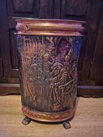 Vintage Koperen Paraplubak - Frans Design, Ophalen, Gebruikt, Metaal