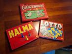 Drie oud hollandse spelletjes - Ganzenbord, Halma en Bingo, Hobby en Vrije tijd, Gezelschapsspellen | Bordspellen, Drie of vier spelers