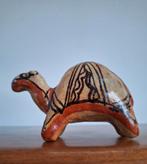Aardewerk handbeschilderde dromedaris, kameel, Tunesië, Ophalen of Verzenden, Zo goed als nieuw, Overige soorten, Beeldje of Figuurtje
