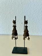 Beautiful pair Ethnic Silver Batak Karo earrings, Indonesie, Ophalen of Verzenden