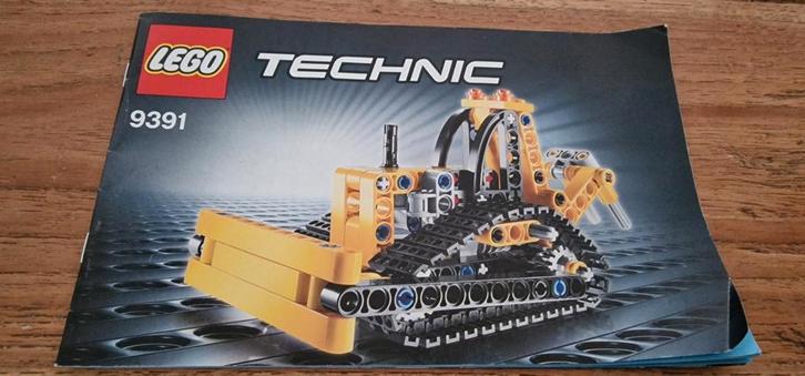 Lego technic 9391 bulldozer kraan met rupsbanden, Kinderen en Baby's, Speelgoed | Duplo en Lego, Zo goed als nieuw, Lego, Complete set