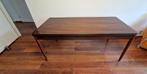 Vintage jaren 60 Pallisander grote uitschuifbare eettafel, Ophalen, Gebruikt, 50 tot 100 cm, Vijf personen of meer
