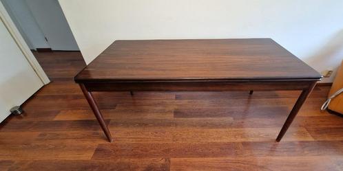 Vintage jaren 60 Pallisander grote uitschuifbare eettafel, Huis en Inrichting, Tafels | Eettafels, Gebruikt, 50 tot 100 cm, Vijf personen of meer