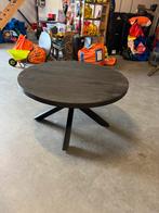 Nieuwe mango eettafel zwart rond 140 cm doorsnee, Ophalen, Nieuw, Rond, 100 tot 150 cm