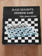 Glazen dambord drankspel, Hobby en Vrije tijd, Gezelschapsspellen | Bordspellen, Ophalen, Gebruikt