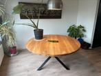 Ronde eettafel mangohout 150cm, Huis en Inrichting, Ophalen, 100 tot 150 cm, Rond, Zo goed als nieuw