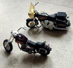 17 Twee vintage miniatuur motoren Harley Davidson, Ophalen of Verzenden, Motoren