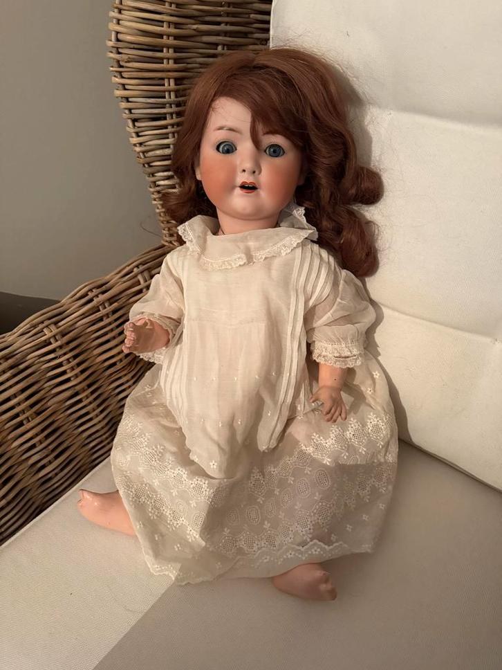 Antieke Heubach Koppelsdorf Pop 320 S Germany 58 cm, Verzamelen, Poppen, Gebruikt, Pop, Ophalen