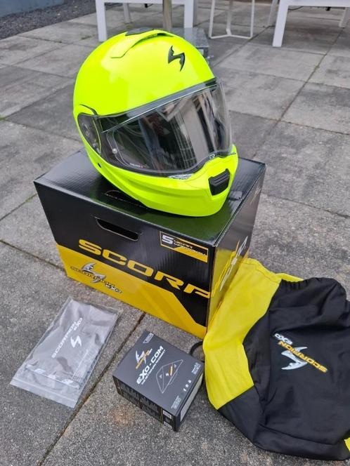 Scorpion Exo 920 maat S, met exo-com, Motoren, Kleding | Motorhelmen, Dames, Heren, Integraalhelm, S, Overige merken, Tweedehands