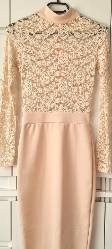 Kanten Kokerjurk Penciljurk XS !, Kleding | Dames, Jurken, Zo goed als nieuw, Verzenden