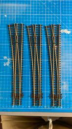 Peco SL-89 code 100 lange wissels links 3 stuks, Overige merken, Gelijkstroom, Nieuw, Rails