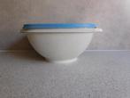 Tupperware Servalier Bowl 19,5 cm. Creme Deksel Blauw, Huis en Inrichting, Keuken | Tupperware, Ophalen of Verzenden, Zo goed als nieuw