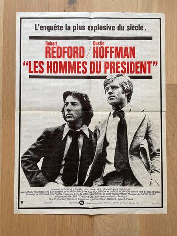 Filmposter “All the president’s men” (Frans), Robert Redford beschikbaar voor biedingen