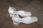 Sophie Sposa leren ivoorkleurig schoenen blokhak 36 KOOPJE, Sophie Sposa, ., Beige, Schoenen