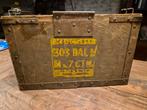 Britse vickers machinegun munitie kist 1945, Ophalen of Verzenden, Engeland, Kist of Geocache