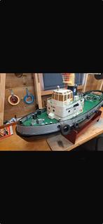 Rc sleepboot grunau (odin) bluskanon verlichting etc, Hobby en Vrije tijd, Modelbouw | Boten en Schepen, Ophalen, Zo goed als nieuw
