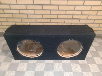 Subwooferkist 2x12 inch MDF met Stof beschikbaar voor biedingen