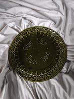 Art Nouveau Wandbord 'Oost West Thuis Best', Ophalen of Verzenden